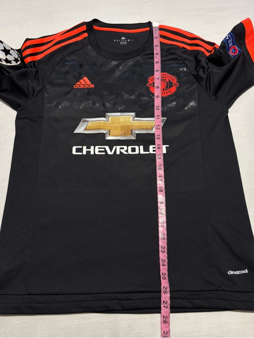 Adidas Manchester United Anthony Martial 2015/16 Soccer Jersey | Black | Medium - Picture 7 of 8